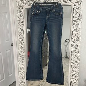 Miss Me Women Rhine Stone Flare Denim Jeans (JE8300F2R) - 25